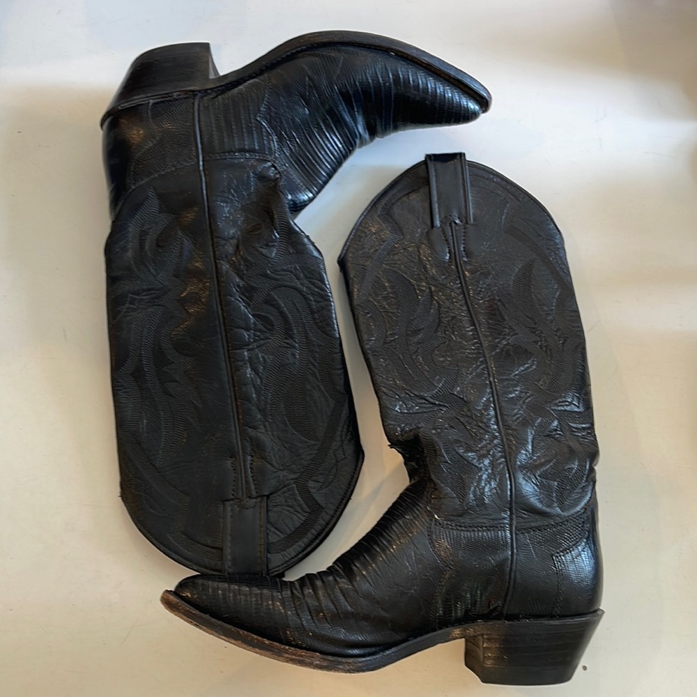 Justin Lizard/Leather Cowboy Boots